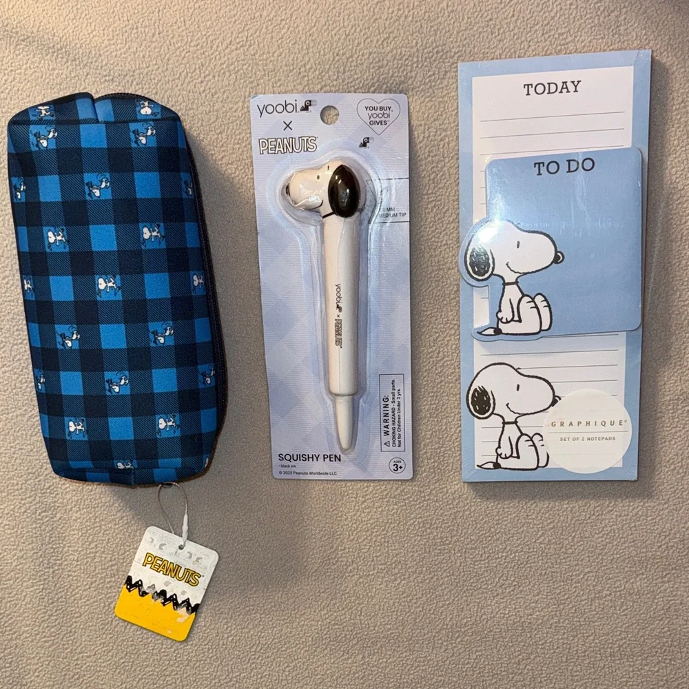 Peanuts 3pc Blue Snoopy Set